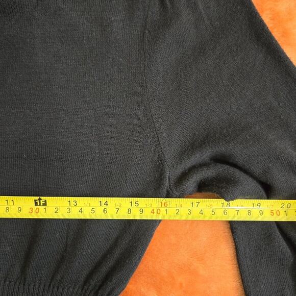 DKNY Jeans Black Long Sleeve Sweater Dress Size M - Picture 8 of 11